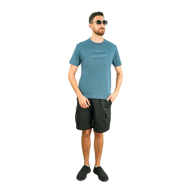 Men's World Without Strangers Print Tee - Slim Fit, Crew Neck, Cotton