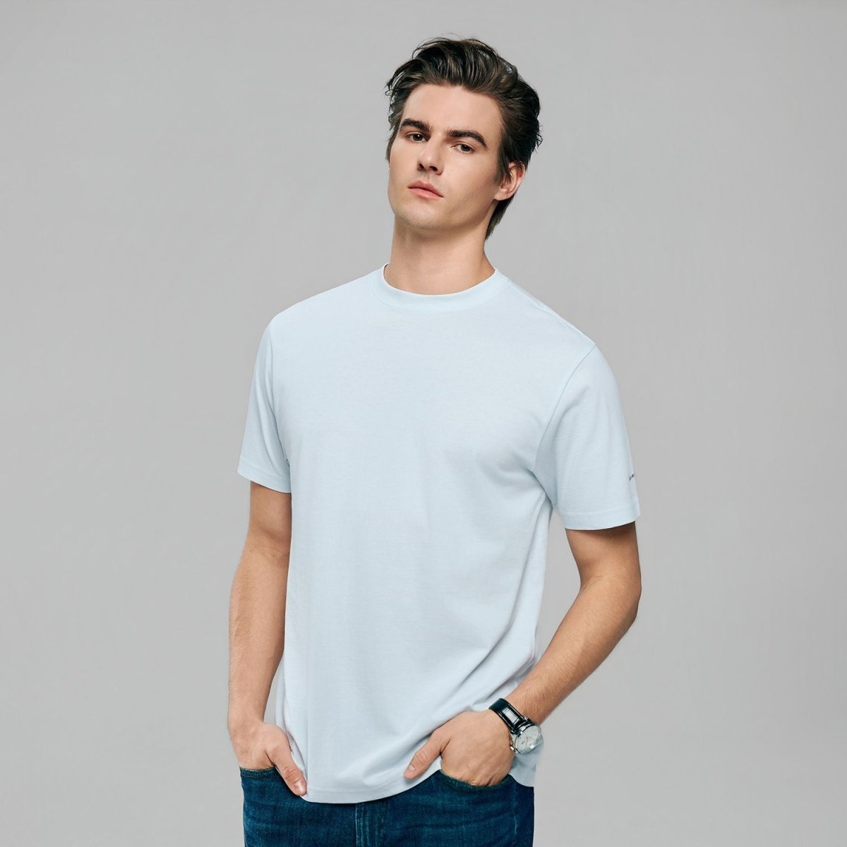 Men’s Slim Fit Cotton Crew Neck Tee