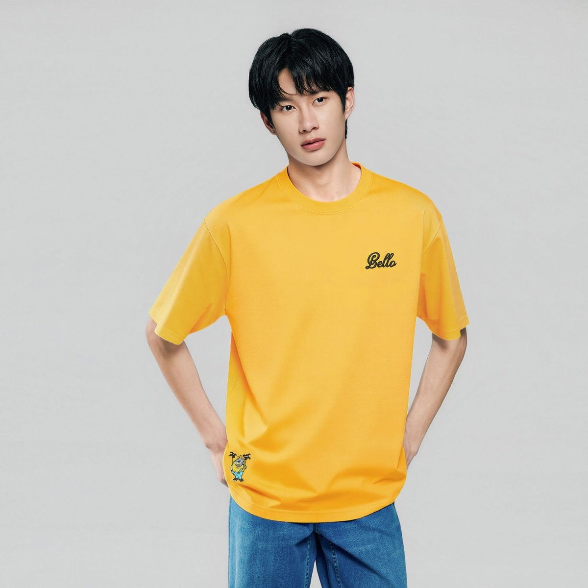 Men's Minions Bello Script Tee