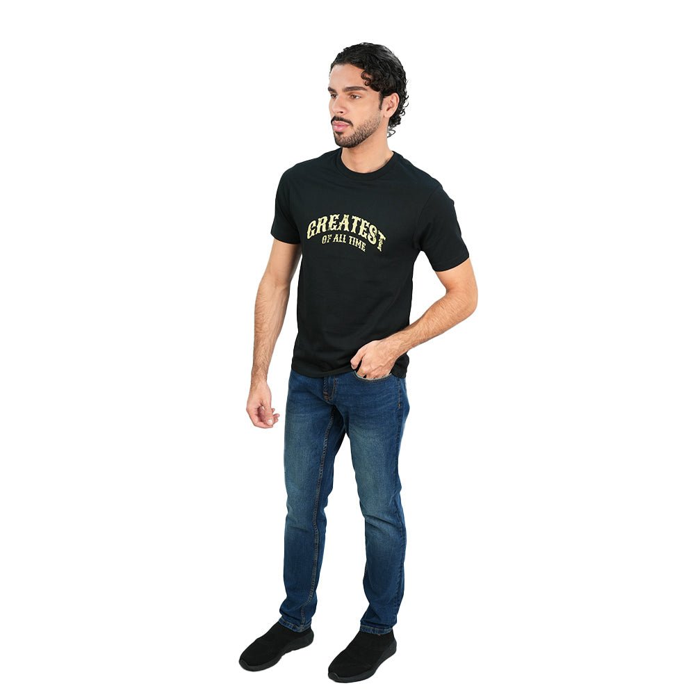 Men's Cotton Jersey Crew Neck Print Tee