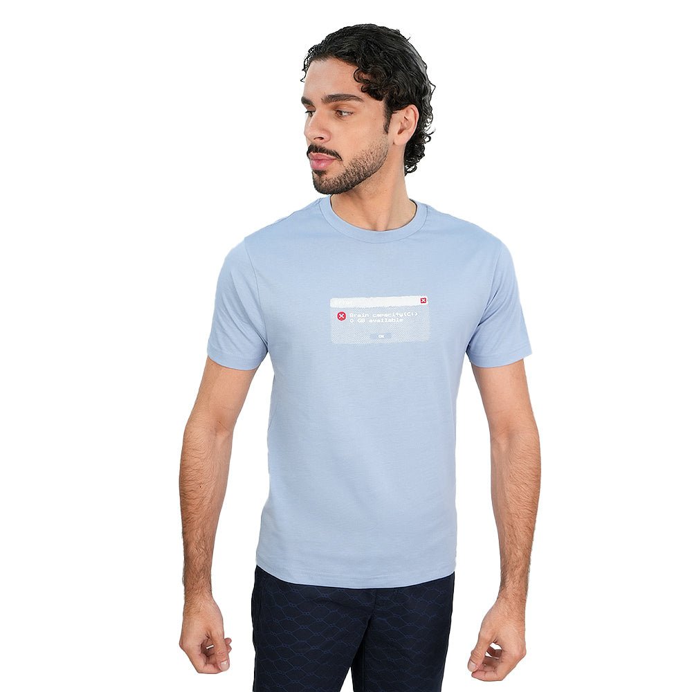 Men's Cotton Jersey Crew Neck Print Tee