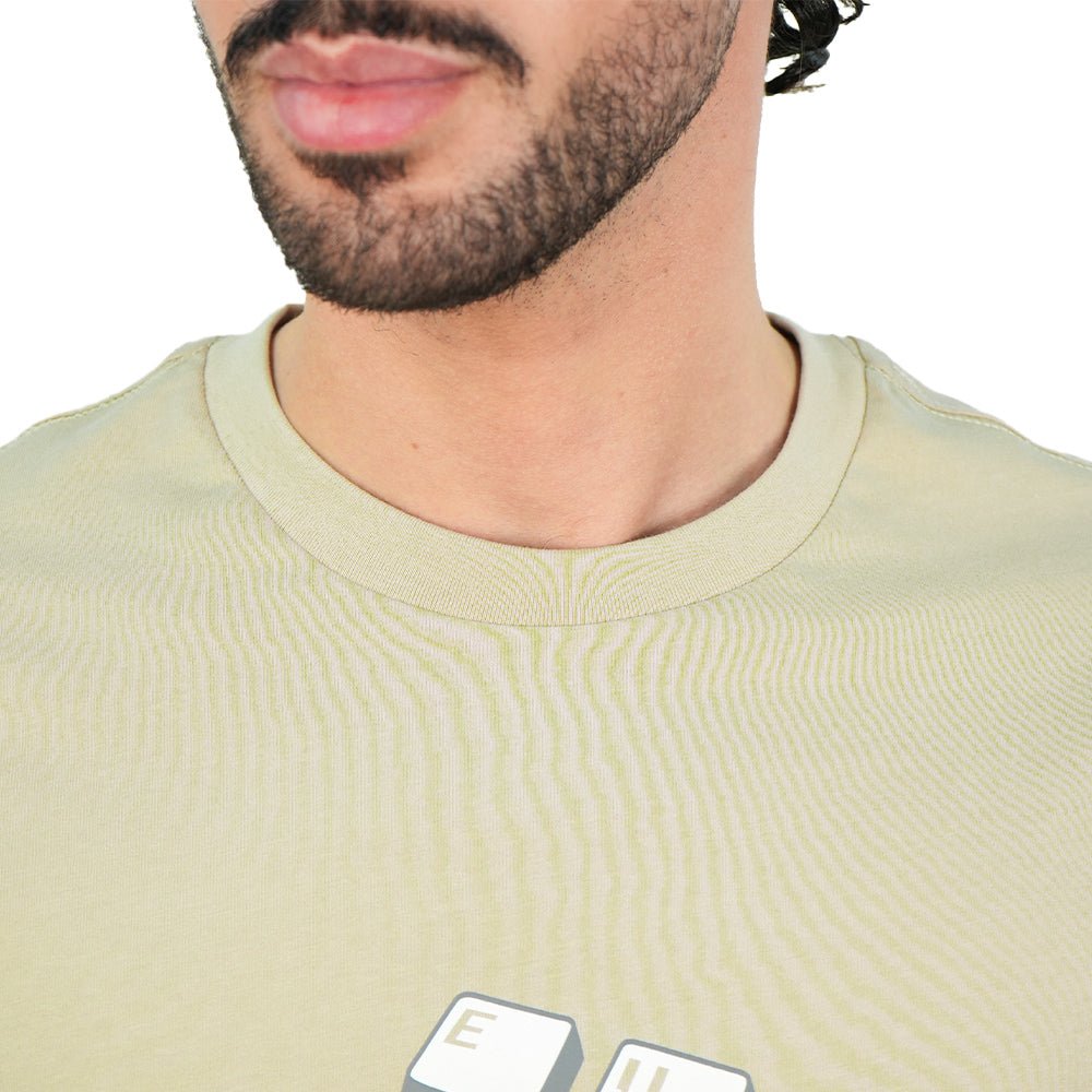 Men's Cotton Jersey Crew Neck Print Tee