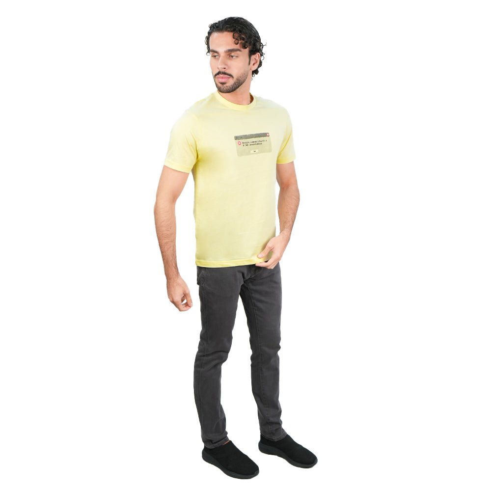 Men's Cotton Jersey Crew Neck Print Tee