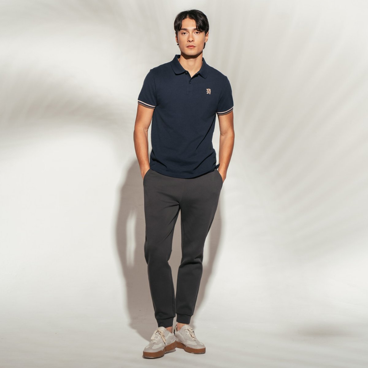 COTTON/POLYESTER FRENCH TERRY MID RISE SLIM TAPER JOGGER (KNIT)