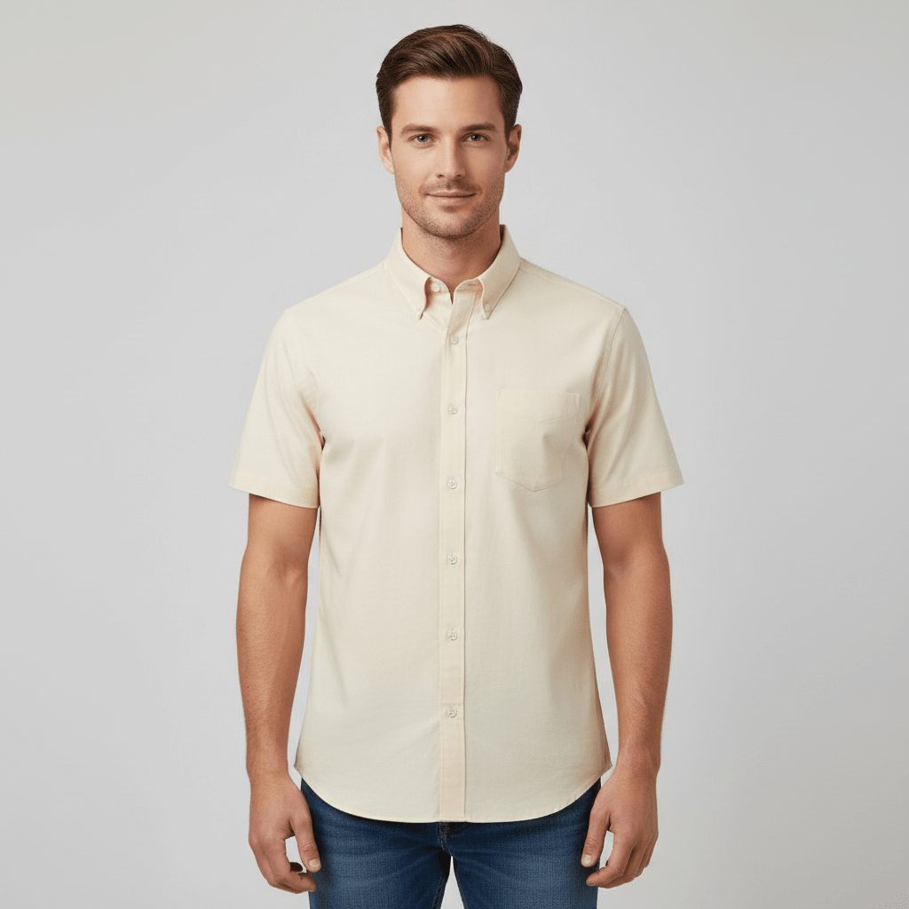 Men's Half Sleeve Wrinkle Free Shirt