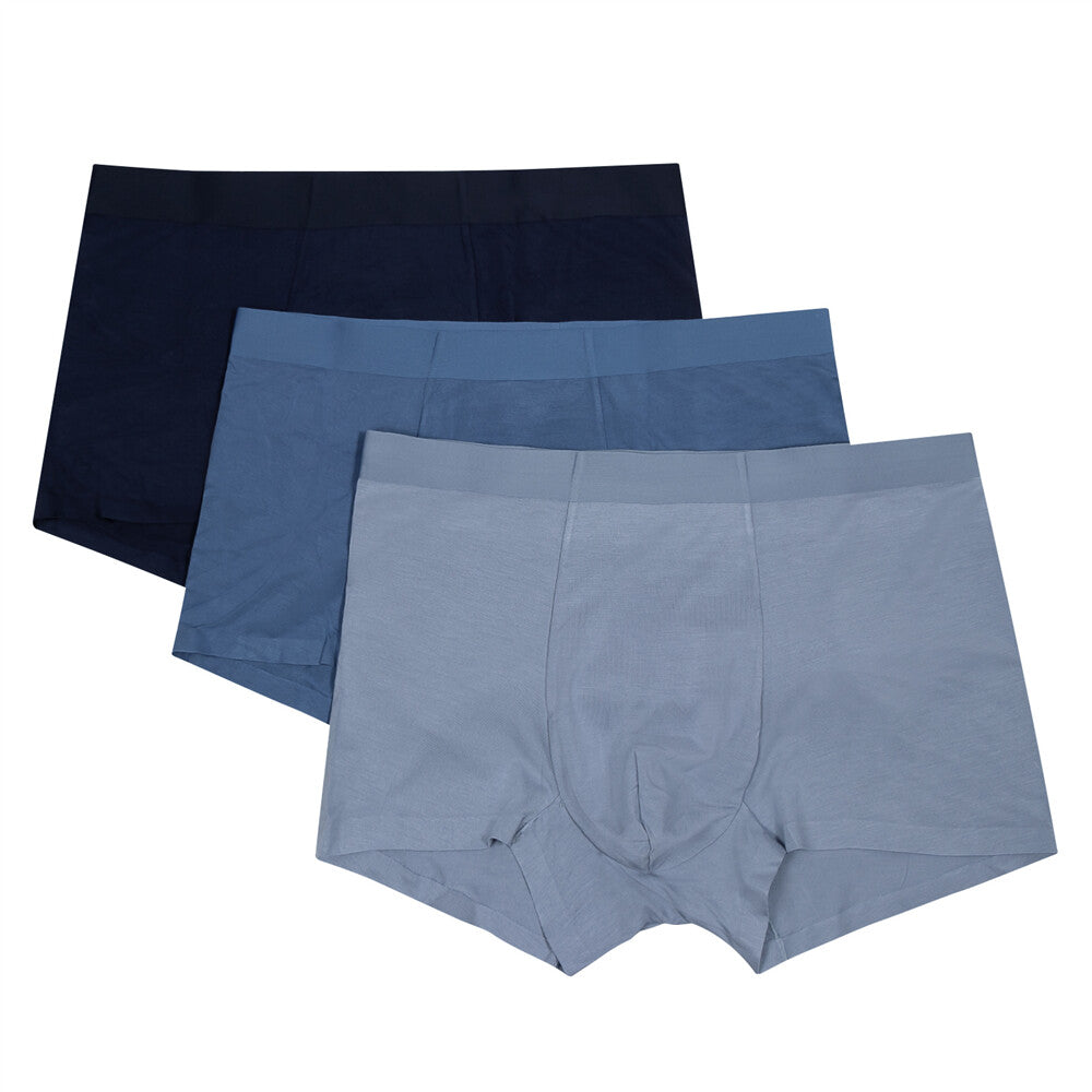 Garçon Model - Mens Underwear - Trunk Boxer Short for Men - Trunk Blue -  Blue - 1 x SIZE S at  Men's Clothing store