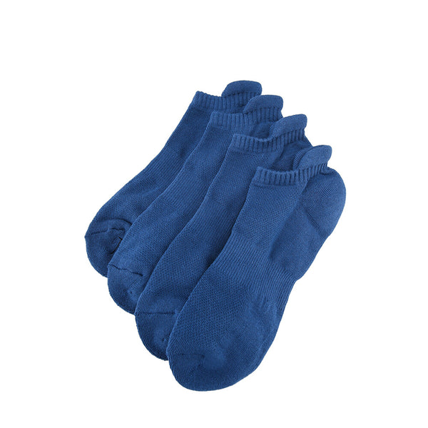 Men's Solid Non Slip Ankle Socks (2-Pairs)