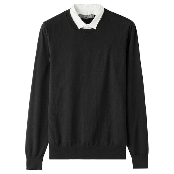 Cotton Acrylic Pullover with Collar