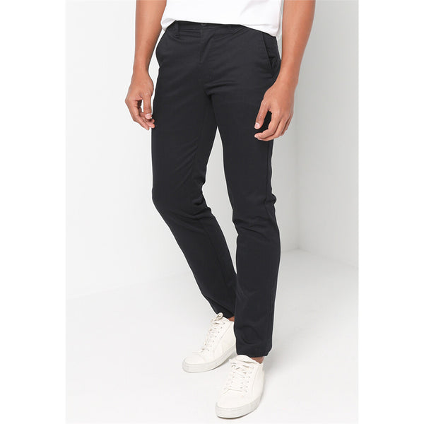 Men's Stretch Low Rise Slim Tapered Easy Care Pants