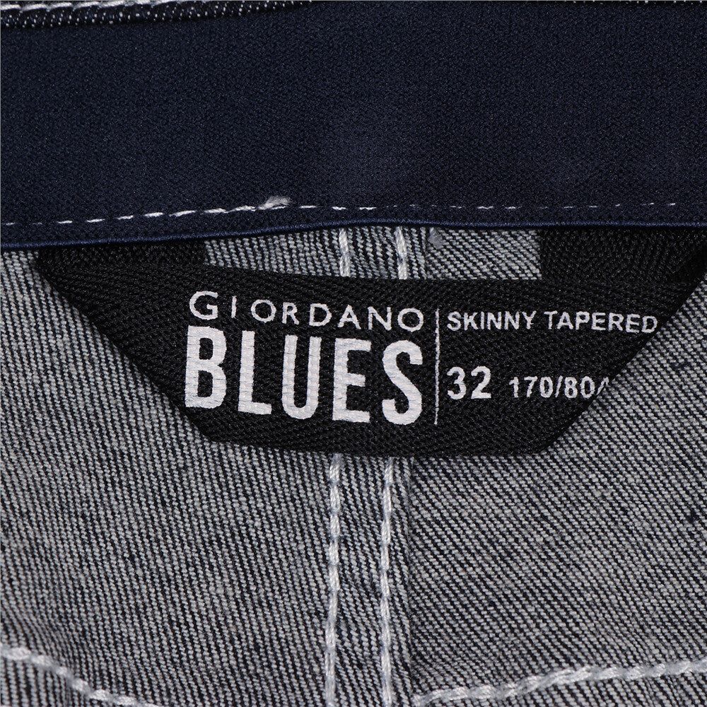 Men’s Stretch Denim Low Rise Skinny Tapered Jeans (180° Expandable Waistband)