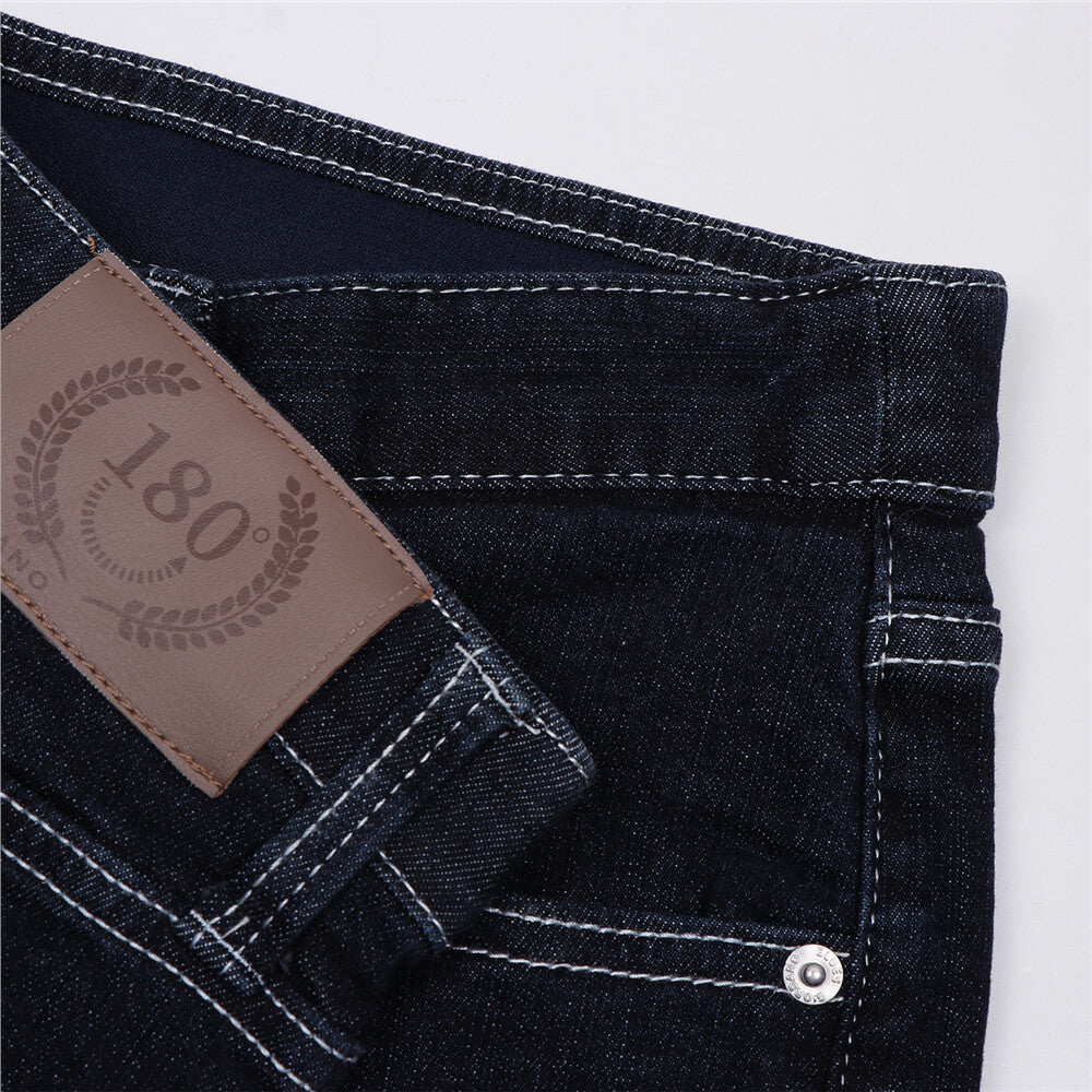 Men’s Stretch Denim Low Rise Skinny Tapered Jeans (180° Expandable Waistband)