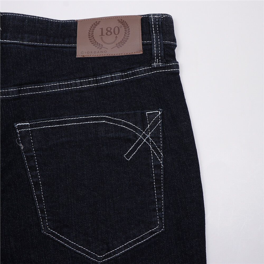 Men’s Stretch Denim Low Rise Skinny Tapered Jeans (180° Expandable Waistband)