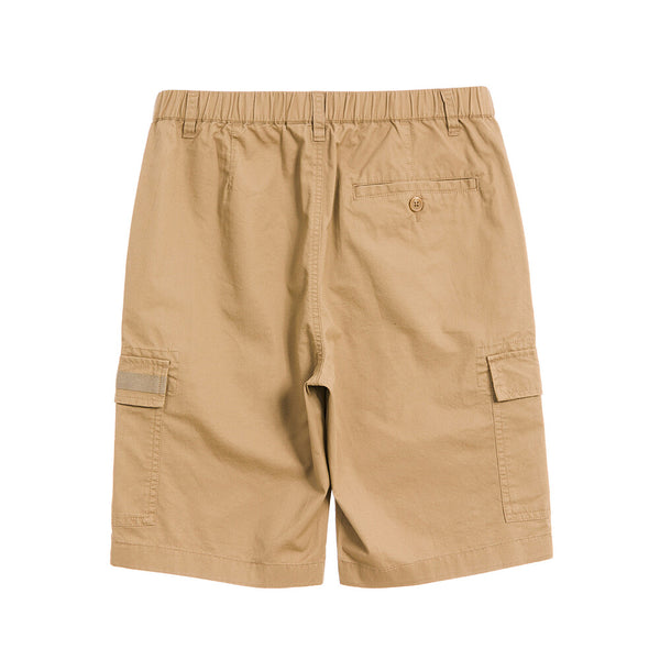 Men's workwear style khaki casual shorts