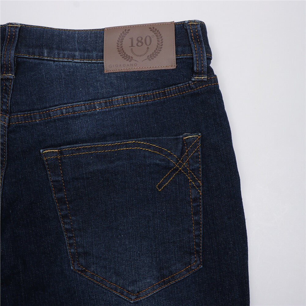 Men’s Stretch Denim Low Rise Skinny Tapered Jeans (180° Expandable Waistband)