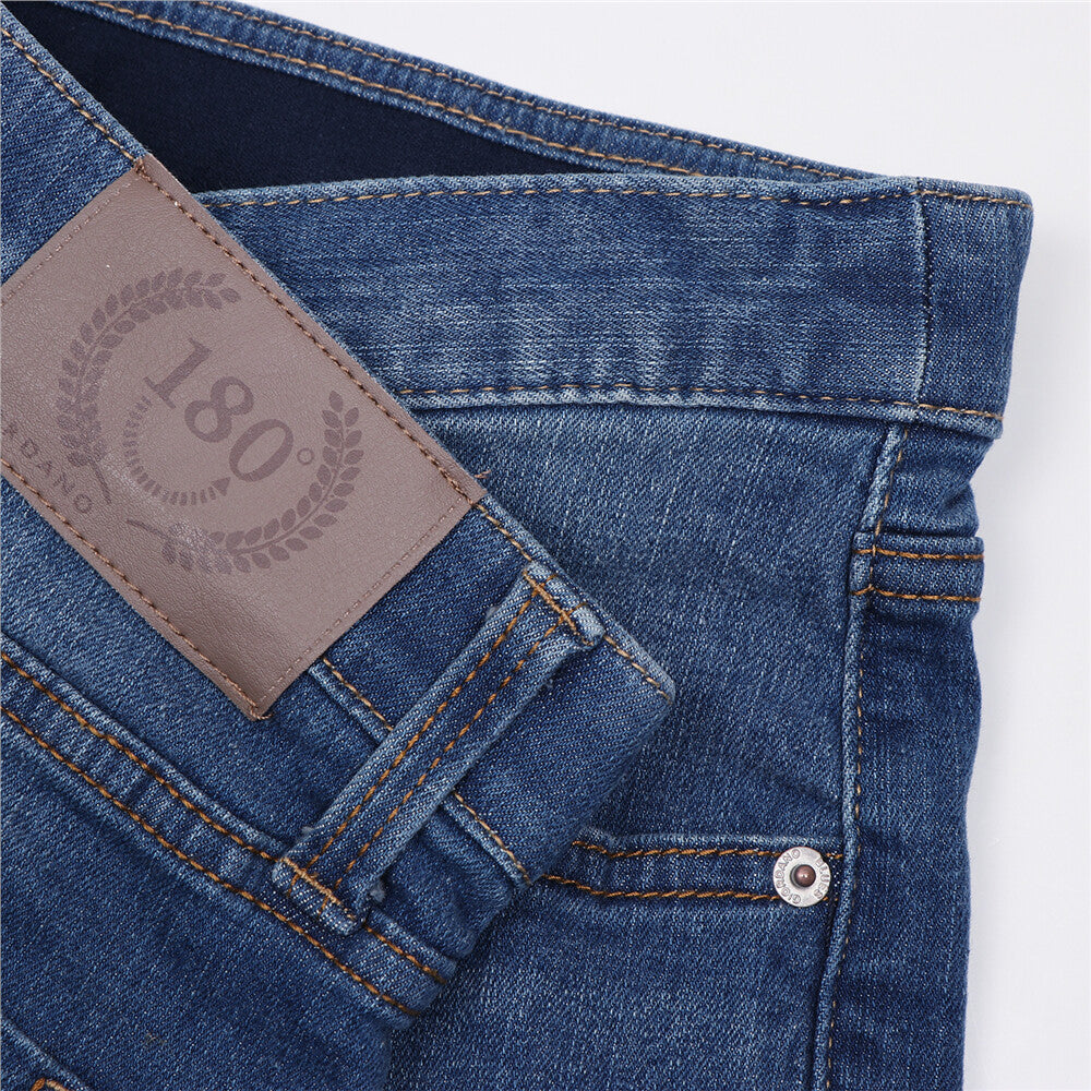 Men’s Stretch Denim Low Rise Skinny Tapered Jeans (180° Expandable Waistband)