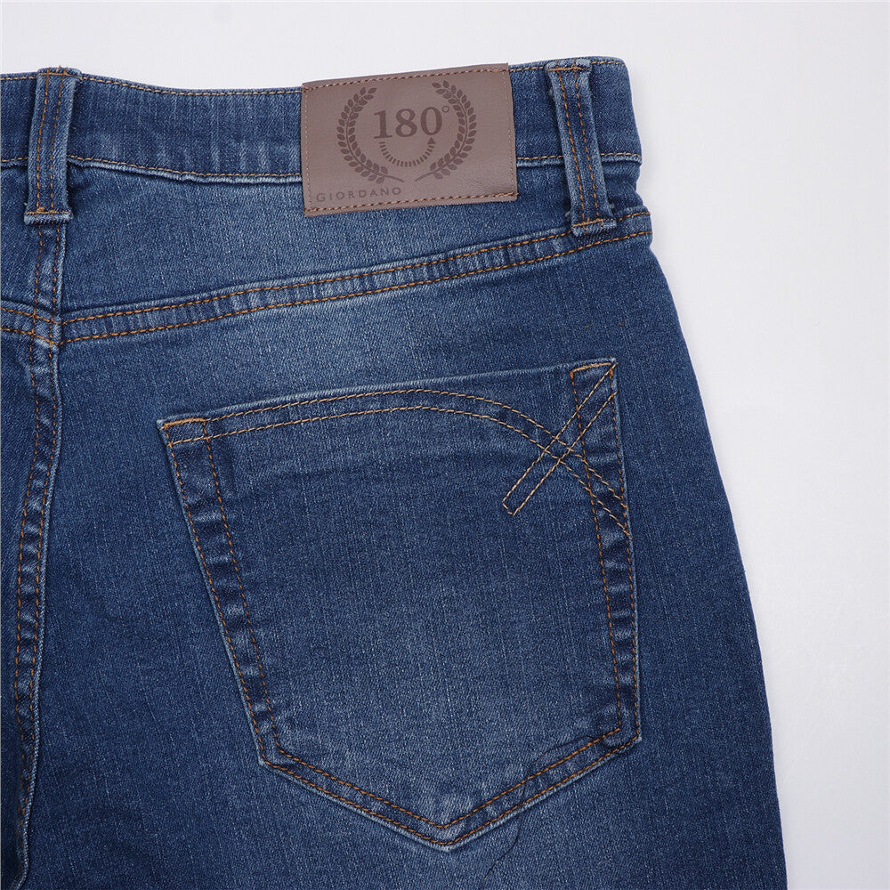 Men’s Stretch Denim Low Rise Skinny Tapered Jeans (180° Expandable Waistband)