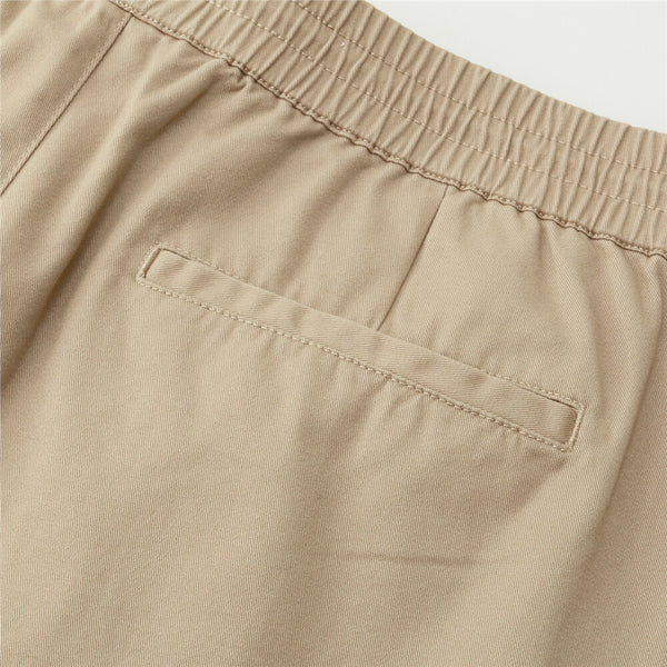 Men's Cotton Twill Elastic Waist Pants