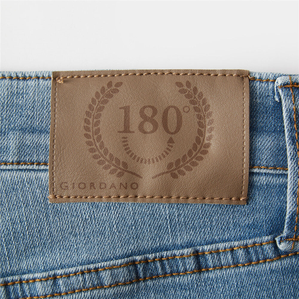 Men’s Stretch Denim Low Rise Skinny Tapered Jeans (180° Expandable Waistband)