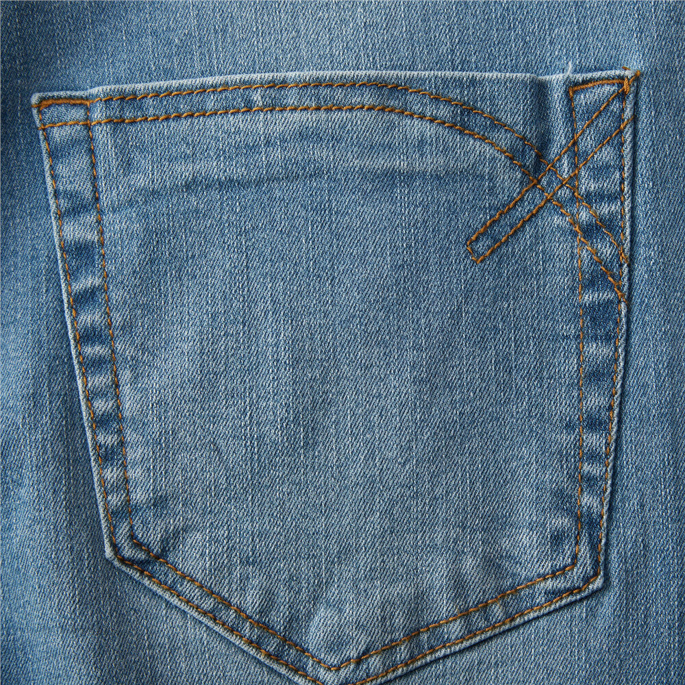 Men’s Stretch Denim Low Rise Skinny Tapered Jeans (180° Expandable Waistband)