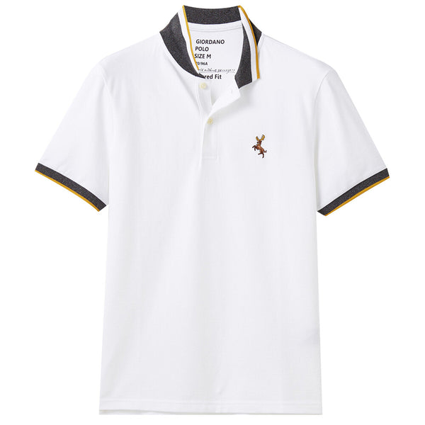 Men's Deer Embroidery Polo