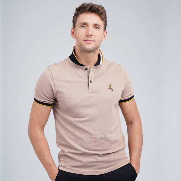 Men's Deer Embroidery Polo