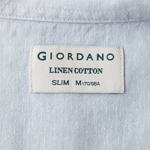 Linen-cotton long sleeves shirt