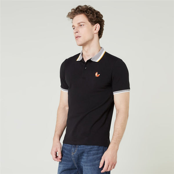 Men's Great Wave Embroidery Polo